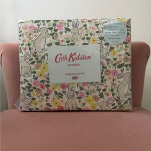 Cath Kidston Pastel Floral Bunny Queen Sheet Set